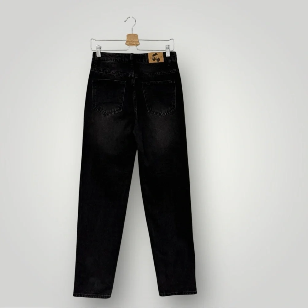 White Fox Straight Leg Black Jeans Sz S‎ Small